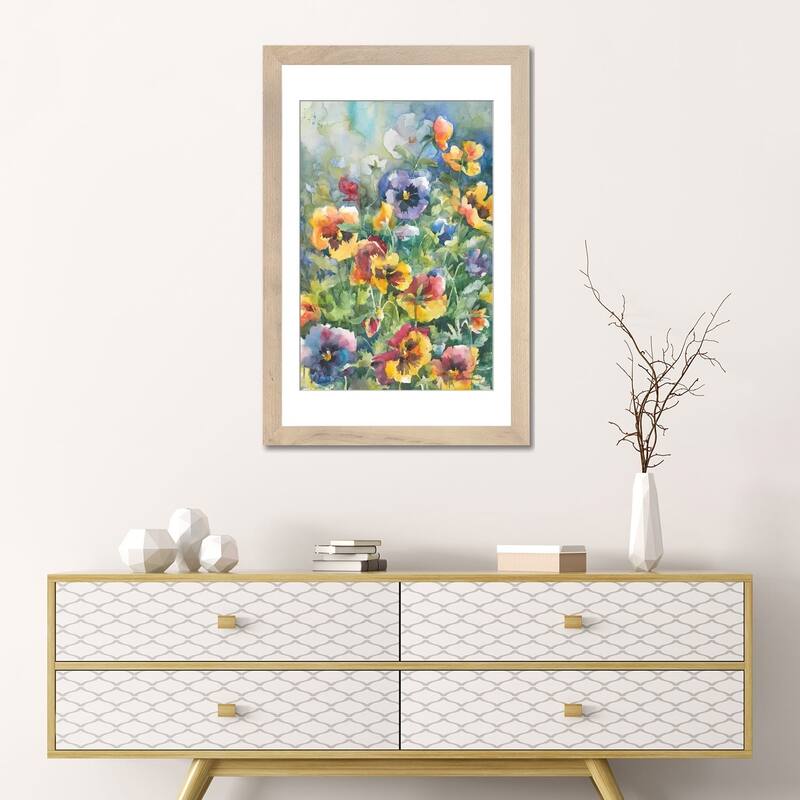 iCanvas "Picture Perfect Pansies" by Annelein Beukenkamp