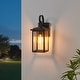 preview thumbnail 11 of 18, KAWOTI Black Outdoor Wall Sconces and Pendant Light H15.5''