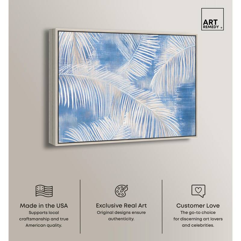 Sky Palm Silhouettes Canvas by Art Remedy