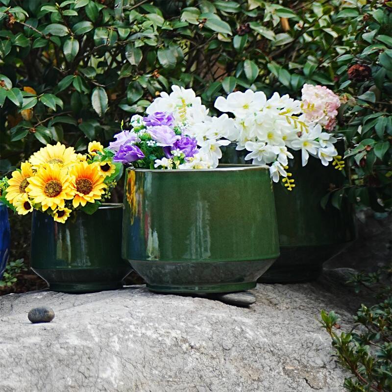 Modern Ceramic Flowerpot (Set of 3)