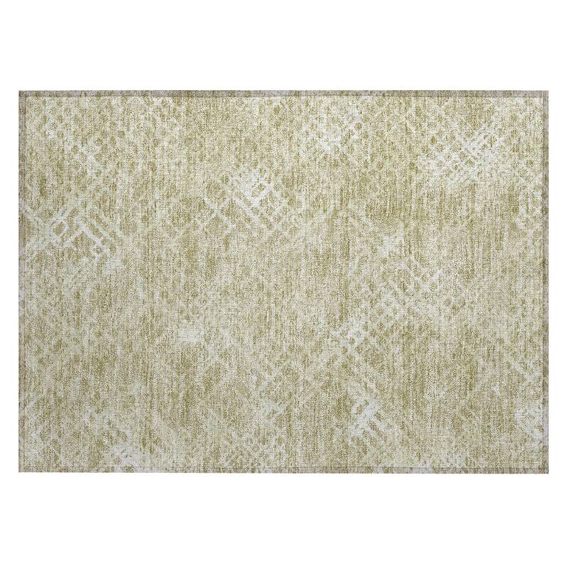 Machine Washable Indoor/ Outdoor Chantille Vintage Trellis Rug