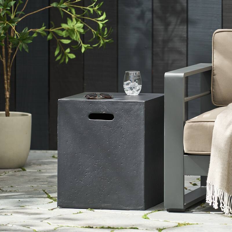 Roomfitters MGO Tank Holder with Modern Design, Durable Outdoor Cover for Patio and Garden Use