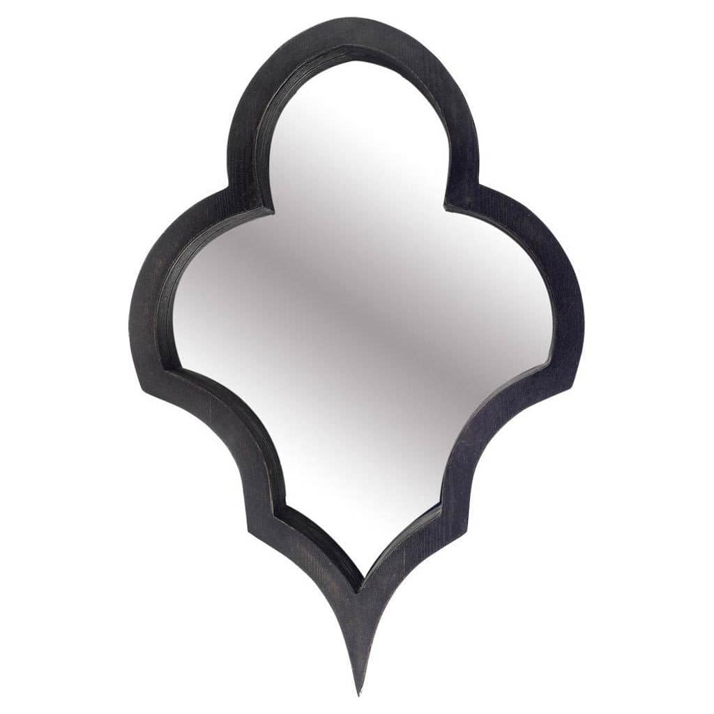 HomeRoots 34" Painted Novelty Accent Mirror Wall Mounted With Frame - 25