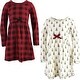 preview thumbnail 2 of 0, Touched by Nature Baby and Toddler Girl Organic Cotton Long-Sleeve Dresses 2pk, Tree Plaid 6 Years - Youth Tree Plaid Long Sleeve