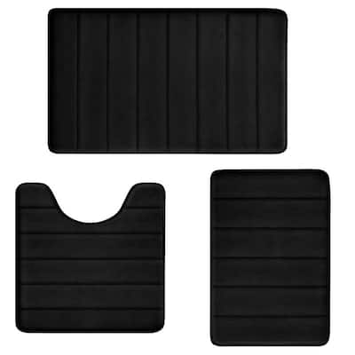 Bathroom Rugs Set Memory Foam
