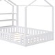 preview thumbnail 8 of 7, Modern Wood House Bed, with Fence and Detachable and Movable Storage Shelves