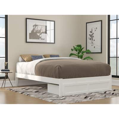 AFI Colorado Platform Bed with Foot Drawer and Charging Station