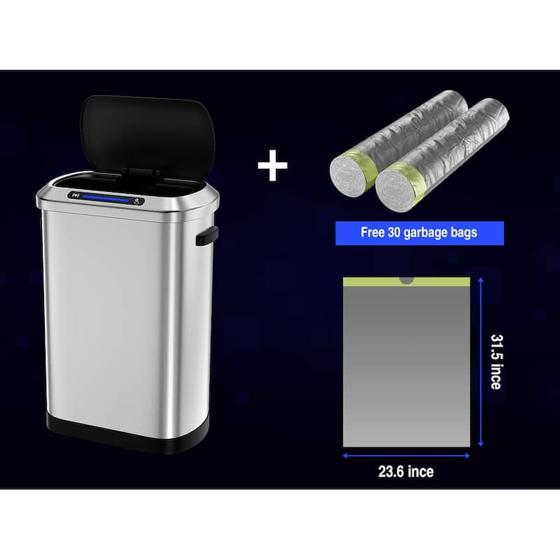 50L Smart automatic Trash Cans - Full Intelligent Sensor