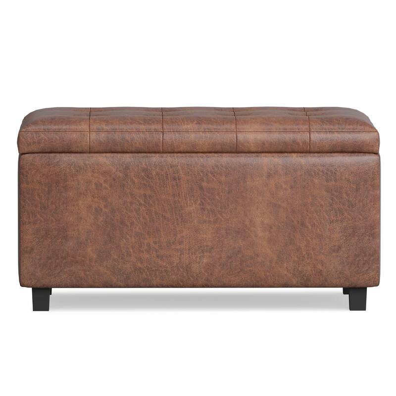 WYNDENHALL Essex 34-in. Wide Rectangular Storage Ottoman