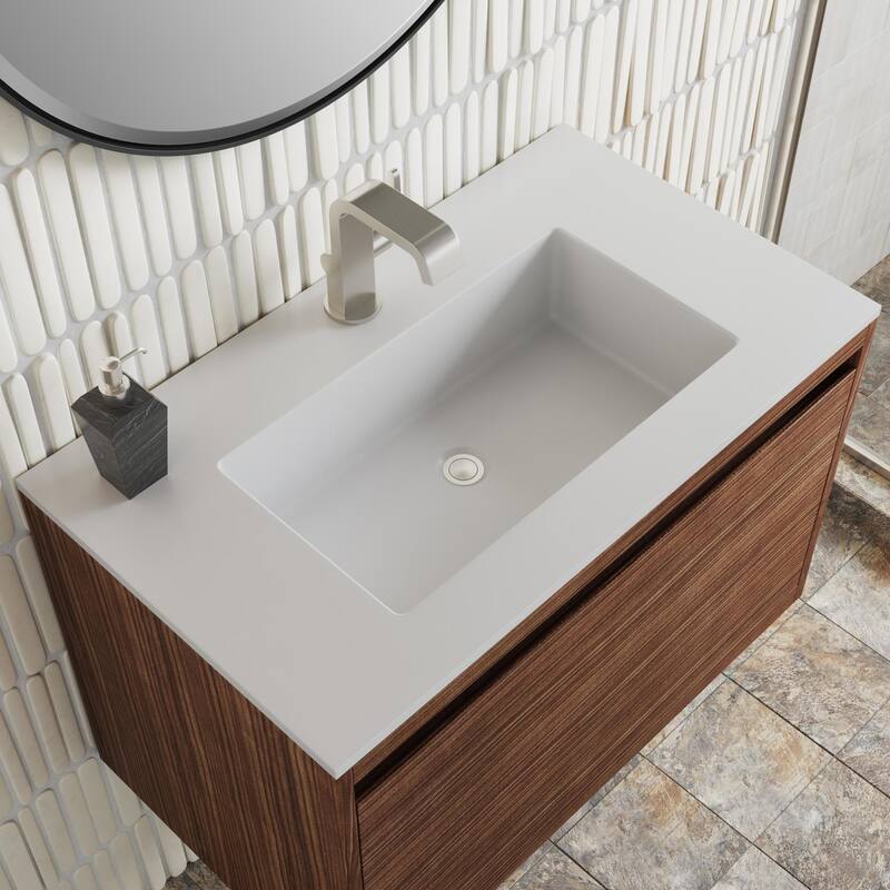 James Martin Vanities 805-V31.5-GW Mantova 32" Wall Mounted Single