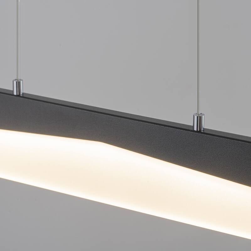 Modern Minimalist Linear LED Pendant Light Adjustable Linear Chandelier - W39.57"