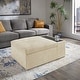 preview thumbnail 18 of 20, Sebastopol Boucle Fabric Storage Ottoman With Table and Casters by iNSPIRE Q Modern