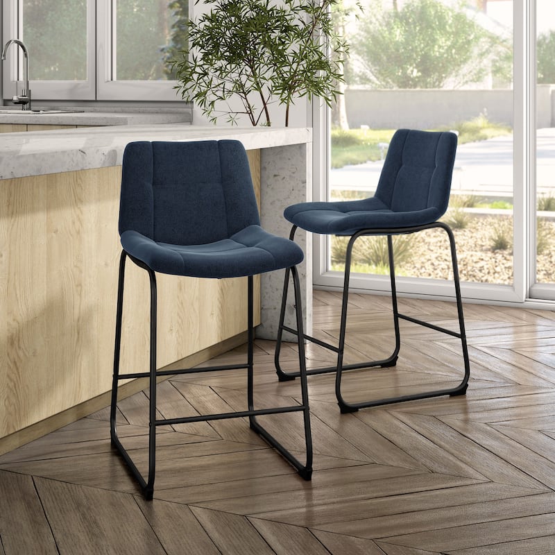 Furniture of America Eamon Modern Chenille Padded Dining Chairs (Set of 2)