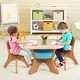 preview thumbnail 6 of 20, Kid-Friendly Activity Table & Chair Set with Built-in Storage for Creative Play