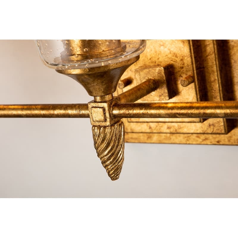 Vetiver 3 Light Vanity In Antique Gold