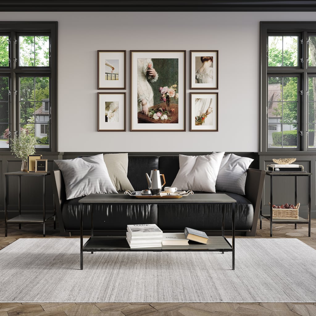 CraftPorch Simple 3- Pieces Coffee Table Set