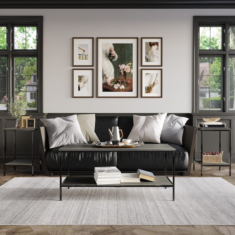 CraftPorch Simple 3- Pieces Coffee Table Set