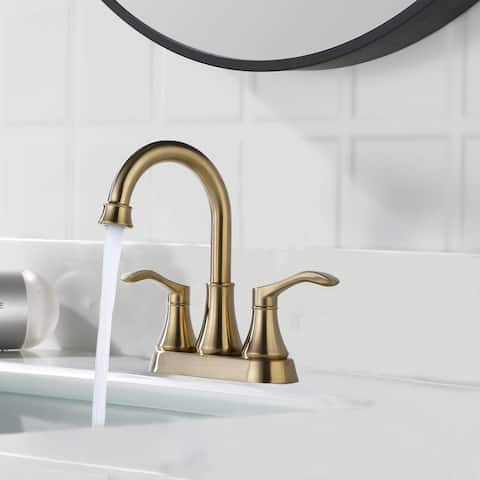 2 Handle Faucet Wide Bathroom Sink Faucet