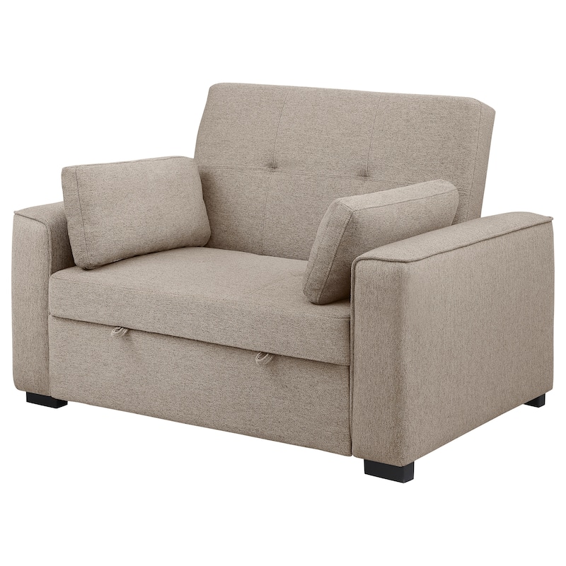 Edith Upholstered Convertible Sleeper Sofa Bed