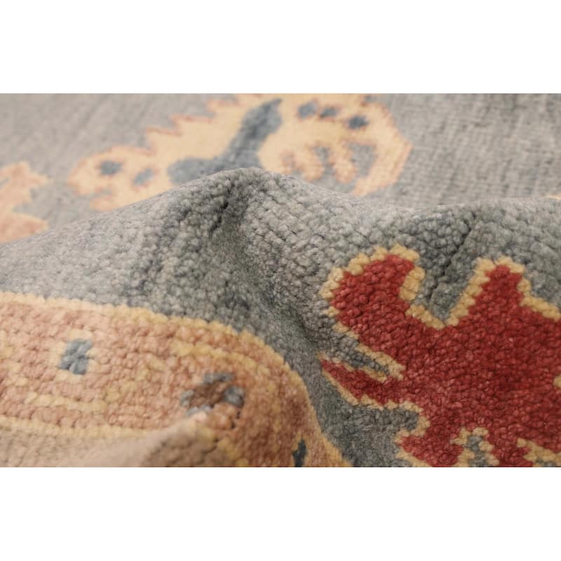 ECARPETGALLERY Hand-knotted Modern Oushak Light Denim Blue Wool Rug - 8'1 x 10'0