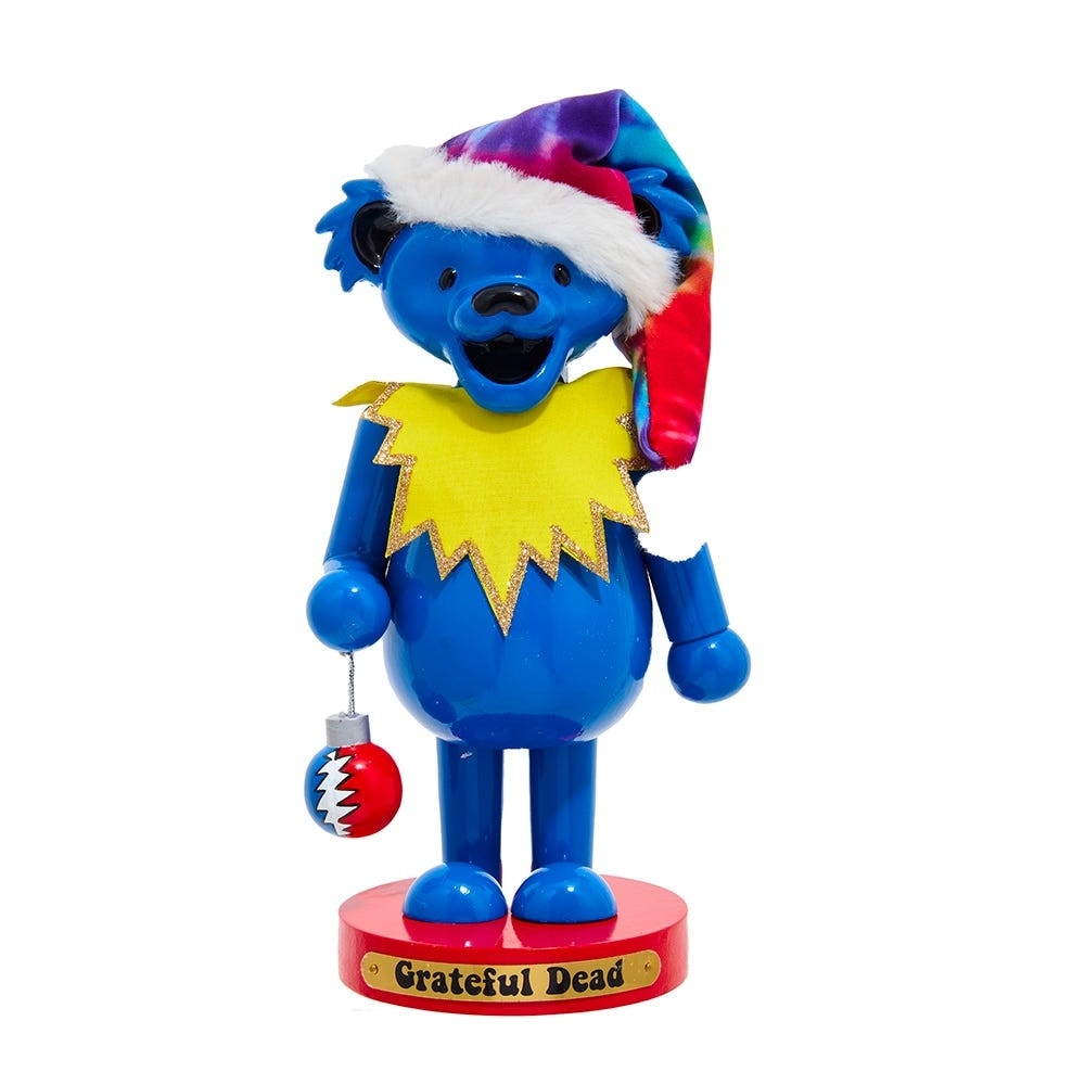 Kurt Adler Wooden 10-Inch Grateful Dead Bear Nutcracker