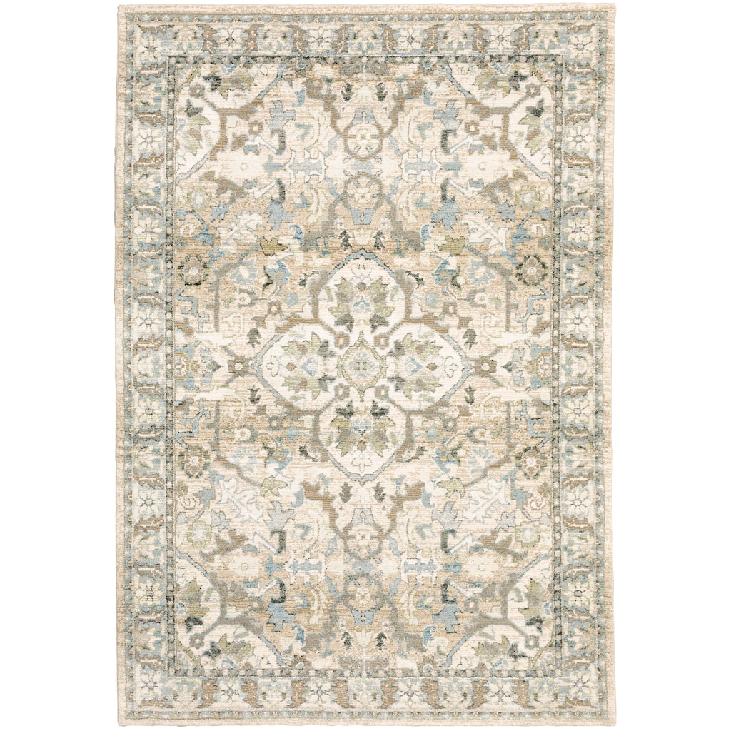 Style Haven Adalynn Distressed Medallion Area Rug