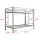 preview thumbnail 14 of 13, Metal Bunk Bed Twin Over Twin, Heavy Duty Twin Bunk Beds With Shelf And Slatted Support No Box Spring Needed