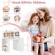 preview thumbnail 8 of 8, Gymax Kids Desk & Chair Set w/Chair Hutch 3-Layer Side Shelf Storage