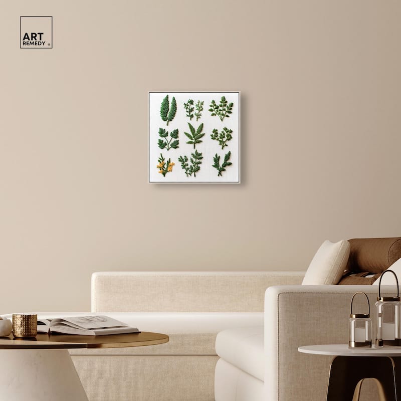 Stitched Sprout I Canvas by Art Remedy