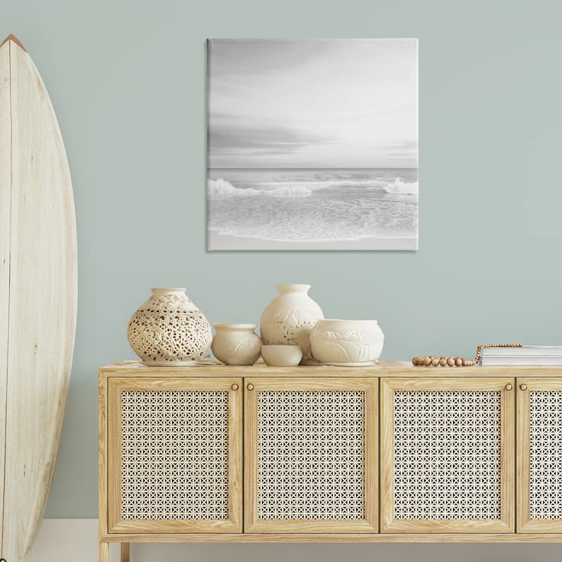 Stupell Soft Peaceful Beach Waves Canvas Wall Art Design By Maggie Olsen