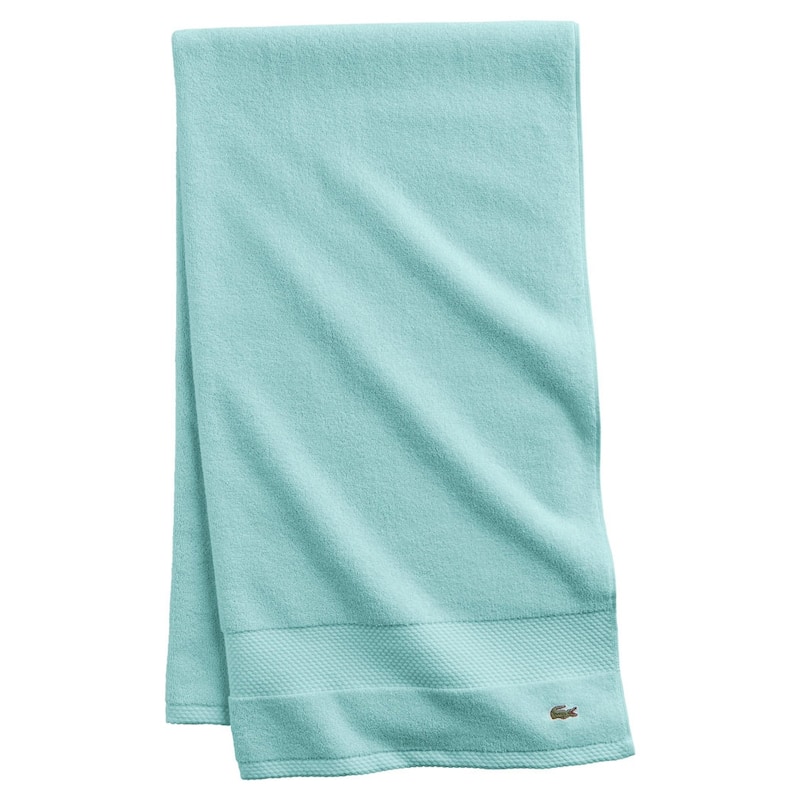 Lacoste Heritage Supima 100% Cotton Bath Sheet - Mint