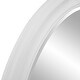 preview thumbnail 4 of 5, Allan Andrews George Matte White Round Wall and Accent Mirror