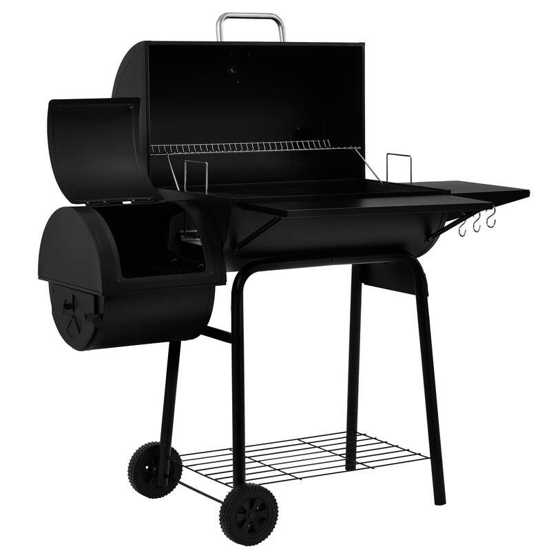 Royal Gourmet CC1830S Charcoal Grill with Offset Smoker,Black