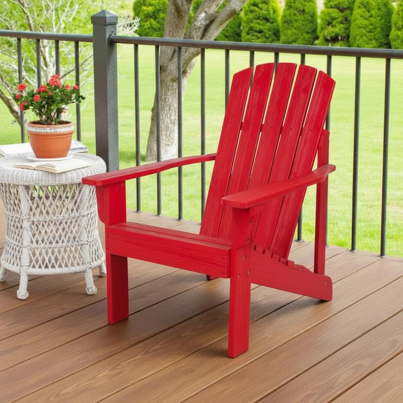 Meridian Weather Resistant Outdoor Patio Adirondack Chair