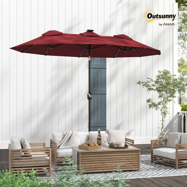 aosom patio umbrella Outsunny 10' Cantilever Hanging Tilt Offset with UV & Water Fighting Material and Cross Base (Weight Not Included), Beige : Patio, Lawn & Garden Need an extra How to Choose the Perfect