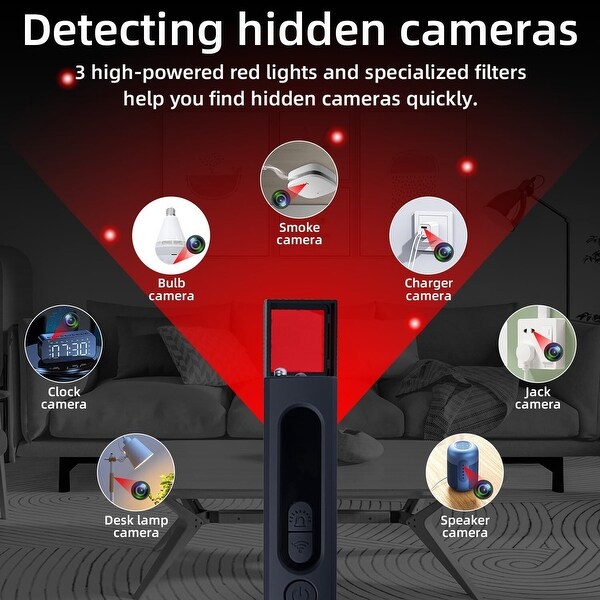 Anti Spy Hidden Camera Detector GPS Bug Tracker RF Signal Sweeper Wireless Spy Cam Finder small On Sale Bed Bath Beyond 41061660