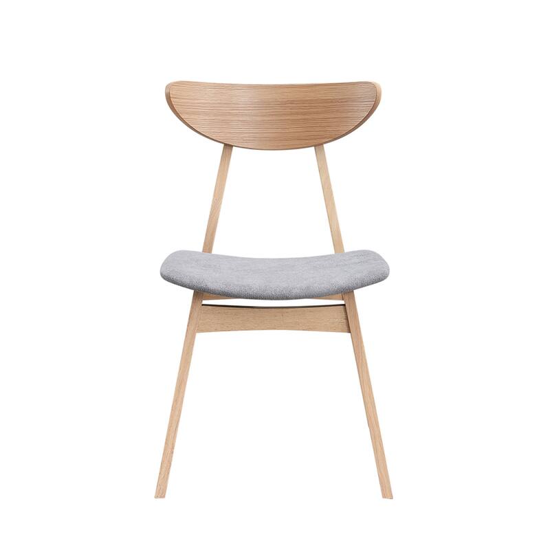 Modern 2-Piece Wooden Dining Chair Set, Wooden Frame with Backrest and Cushioned Seat, Suitable for Dining Room and Living Room