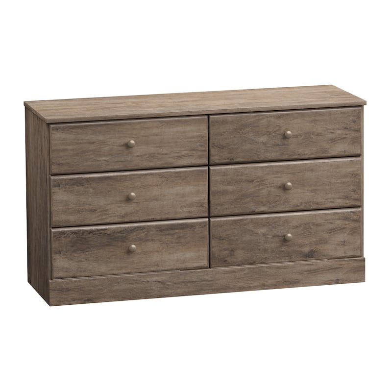 Prepac Astrid 6 Drawer Double Dresser for Bedroom, Wide Chest of Drawers, Bedroom Furniture,Traditional Furniture
