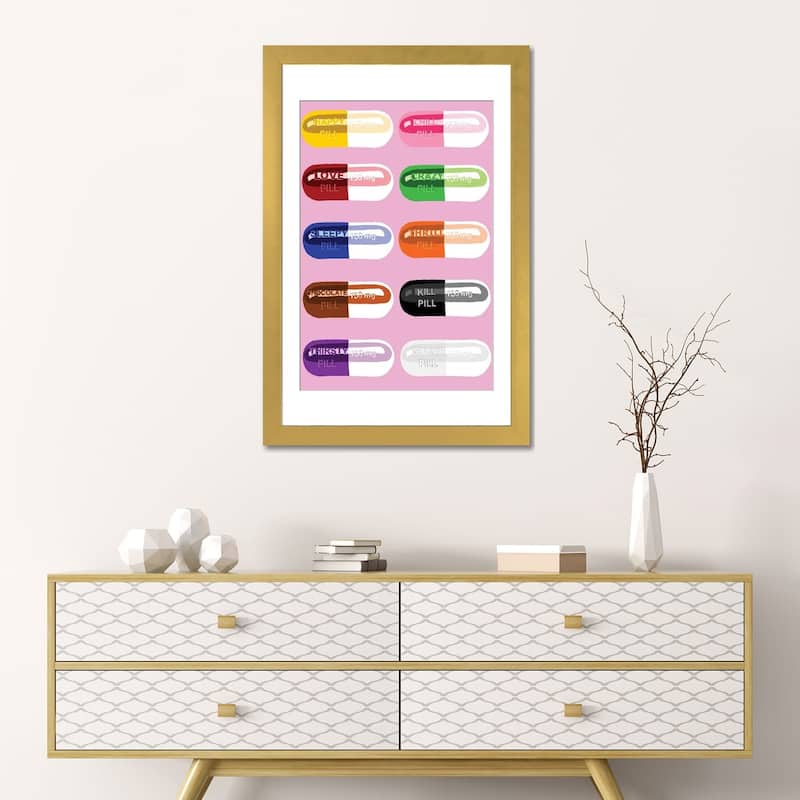 iCanvas "Pill Popper Pink" by Jaymie Metz