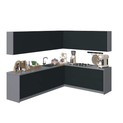Kitchen Culinary Collection Black Color Base Size 10Ft Wide - 94x120