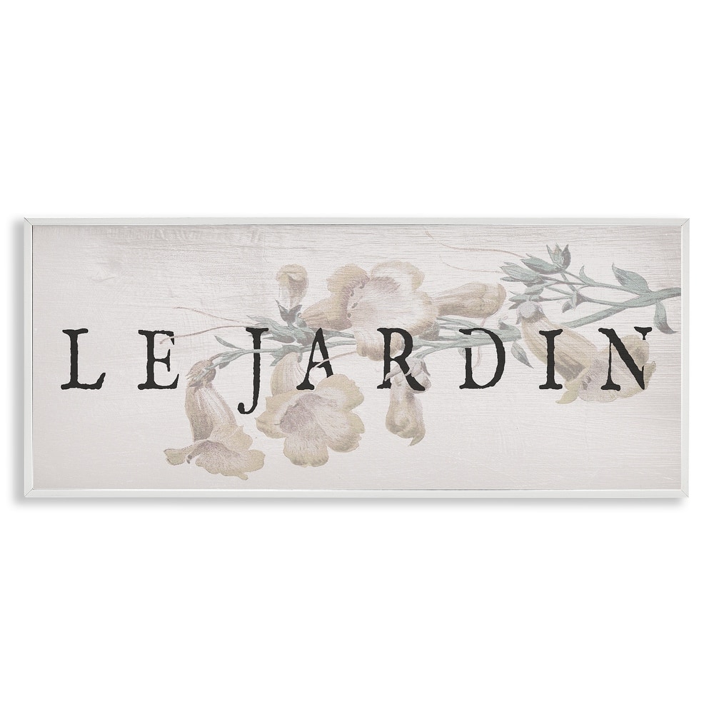 Stupell Vintage French Garden Framed Giclee Art Design By Lil' Rue