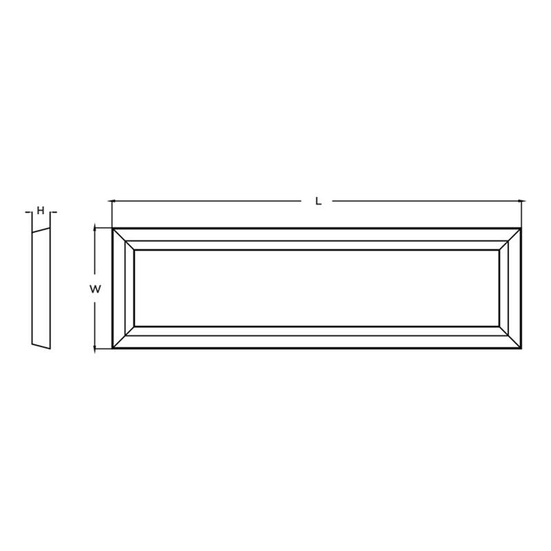 Zurich 1-light Satin Nickel LED Linear Flush Mount, White Acrylic Shade