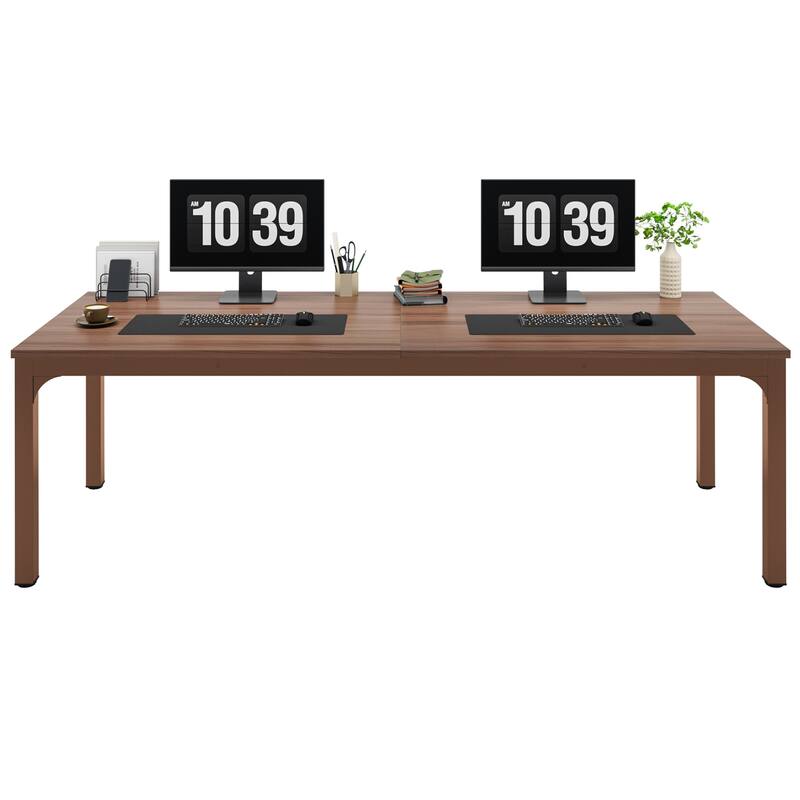 78.7 inches Extra Long Computer Desk 2 Person, Wide Double Office Writing Workstation