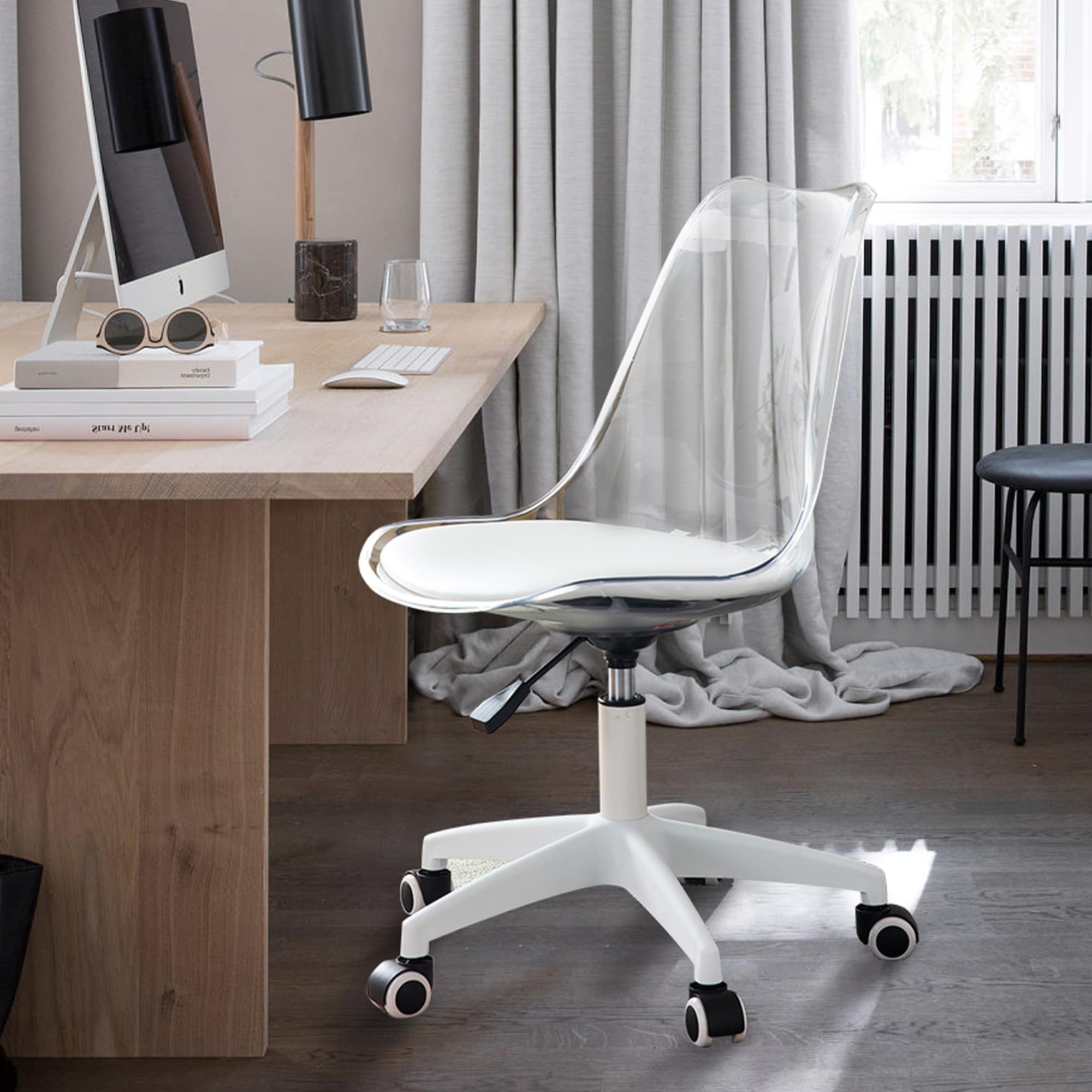 Swivel sales acrylic chair