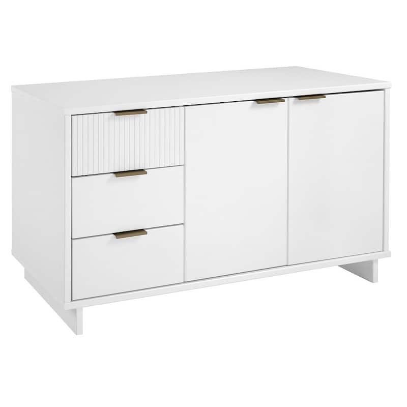 Manhattan Comfort Granville 55.07" 3 Drawer Modern Sideboard