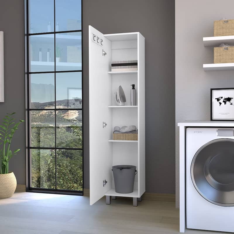 Vintro 71" Tall 5-Shelves Storage Cabinet Broom Closet - N/A