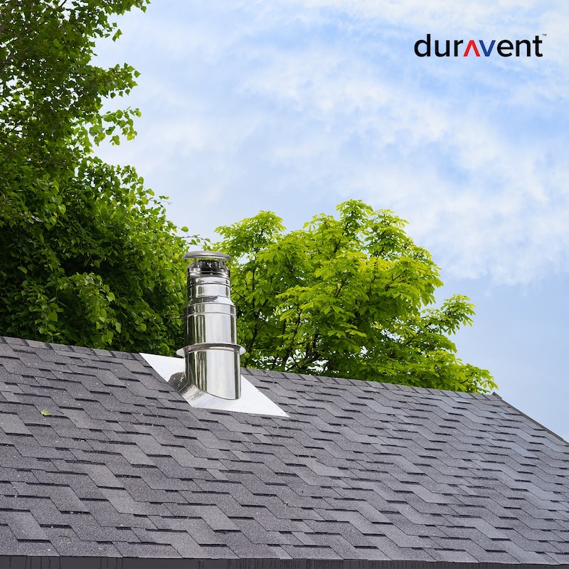 DuraVent DuraPlus 8DP-VC 8 Inch Diameter Stainless Steel Round Chimney Cap - 5