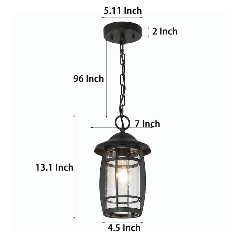 Acroma 1 - Light Outdoor Hanging Lantern Outdoor Chandelier - 1-light