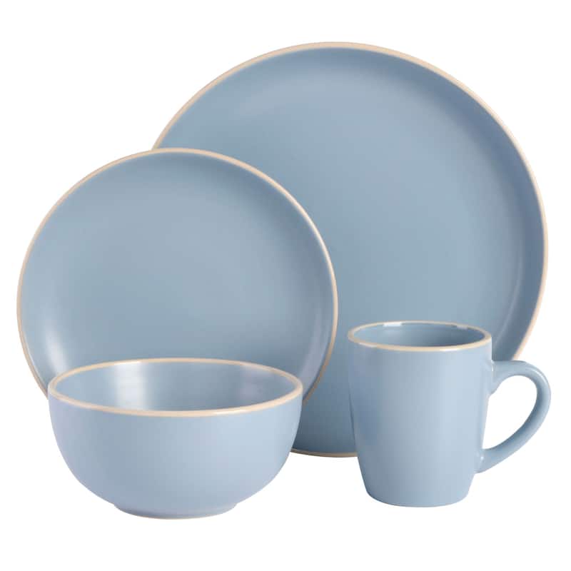 Gibson Home Rockaway 32-Piece Stoneware Dinnerware Set