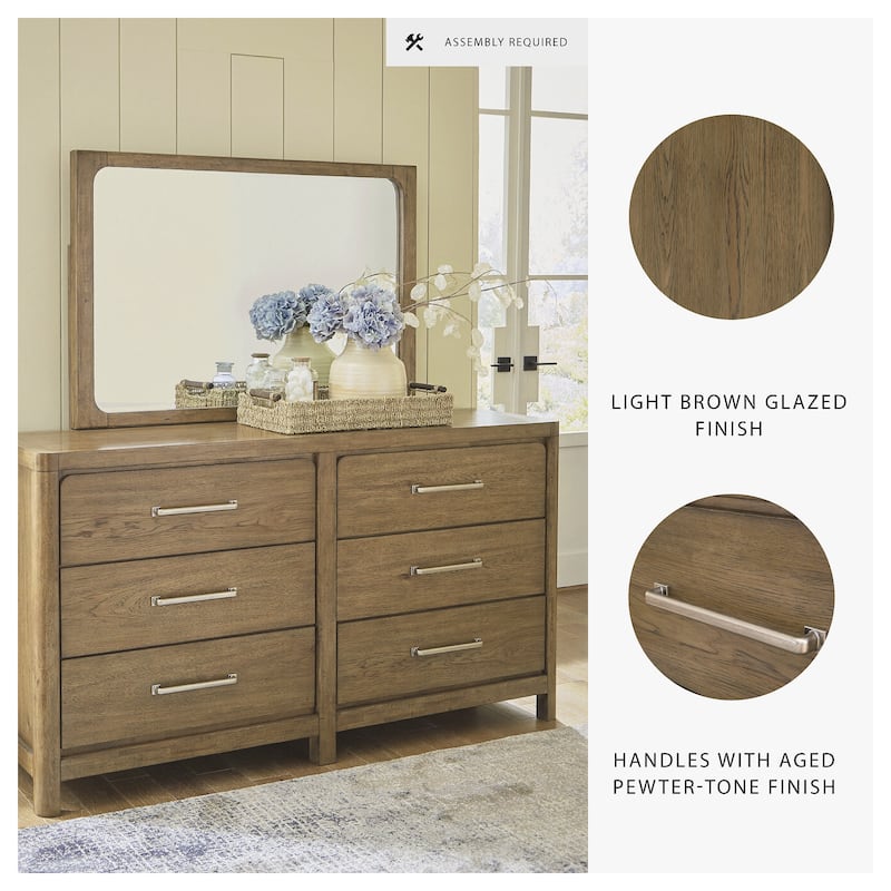 Signature Design by Ashley Cabalynn Brown Dresser and Mirror